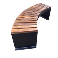 Скамейка полукруглая для сада "Grid" Скамейка полукруглая для сада "Grid"